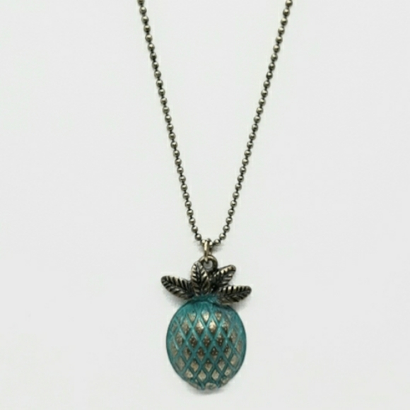 Express Jewelry - NEW! EXPRESS Pineapple Teal Necklace